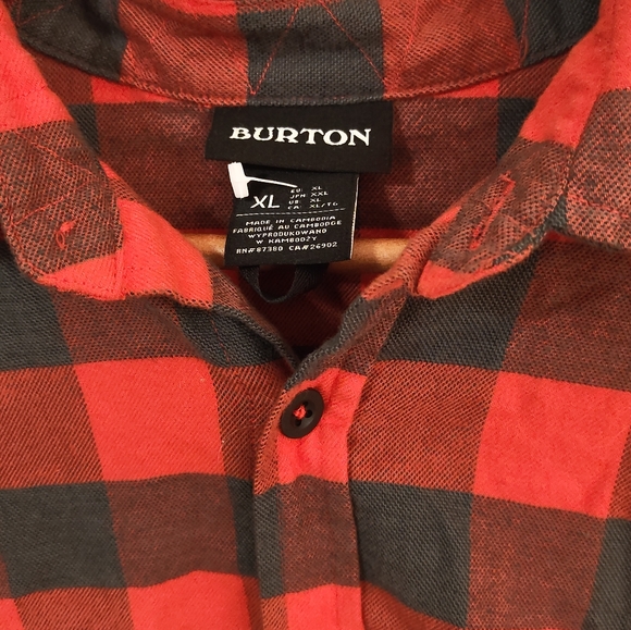 Burton Brighton Flannel - XL - Picture 3 of 6